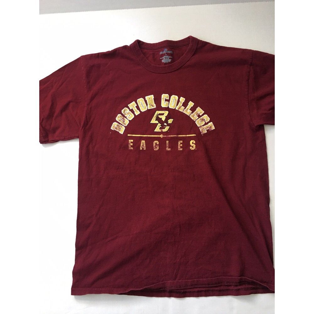 Boston College BC‎ Eagles Russel Athletic Shirt Size Large Red Maroon NCAA